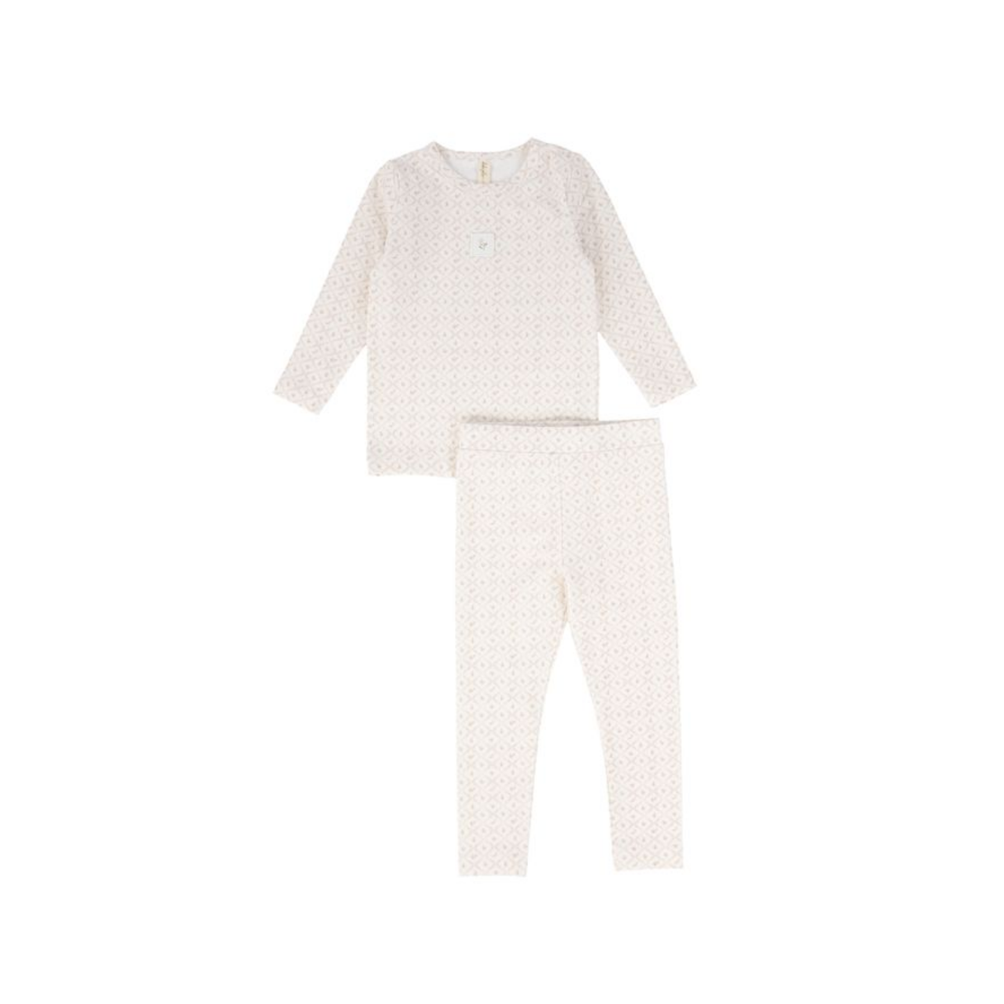 Bebe Jolee Pink Floral Lattice Pajamas