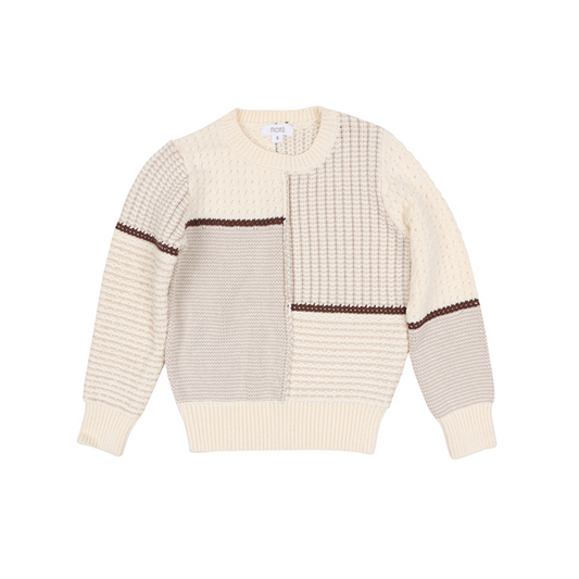 Motu Boys Cocoa Benjamin Long Sleeve Sweater