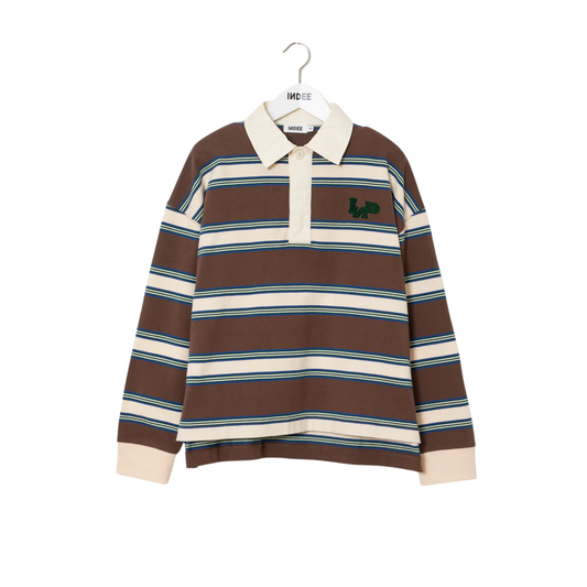 Indee Coffee Wales Rugby Stripe Polo T-Shirt