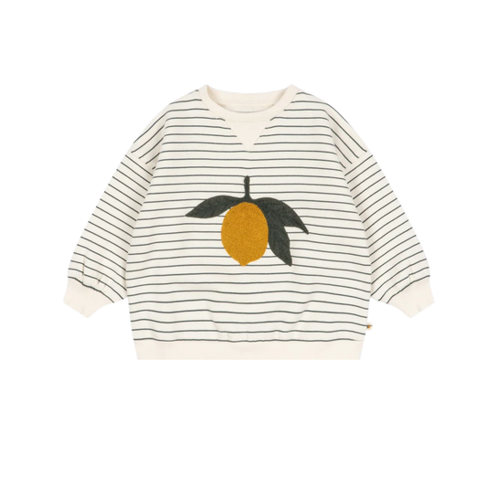 Konges Slojd Cilantro Lemon Stripe Sweatshirt