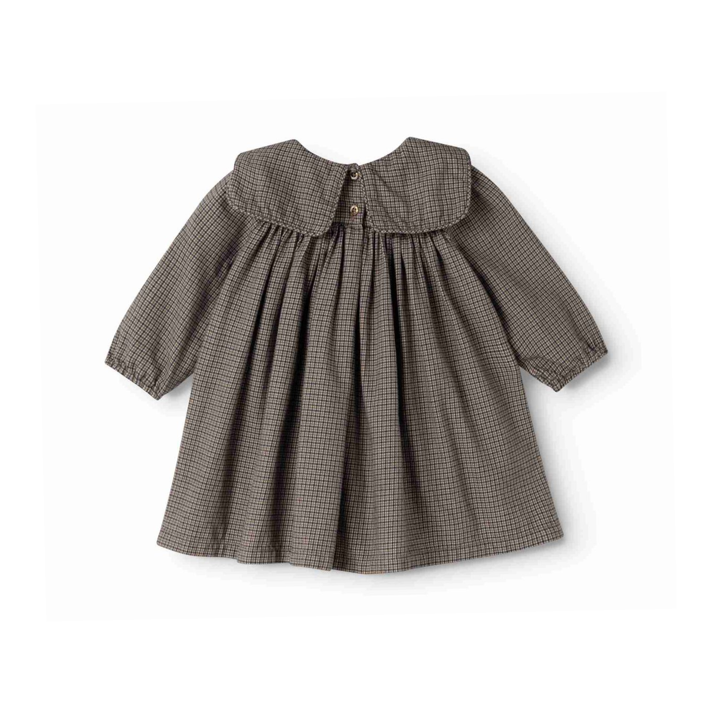 Marmar Houndstooth Check Dulle Infant Long Sleeve Dress