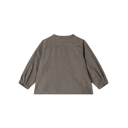 Marmar Houndstooth Check Totoro Infant Long Sleeve Shirt