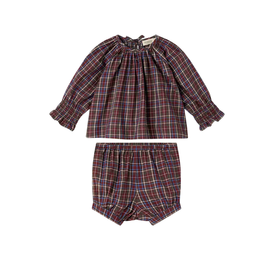 Marmar Chocolate Check Tonala Bloomer Set