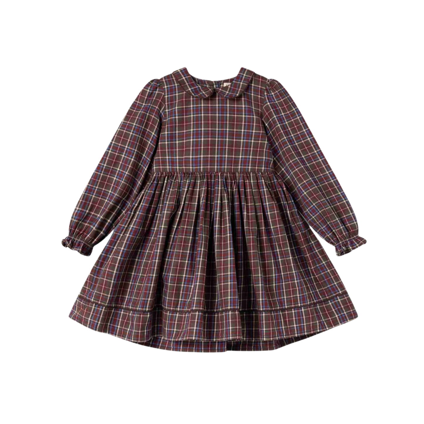 Marmar Chocolate Check Darcel Long Sleeve Dress
