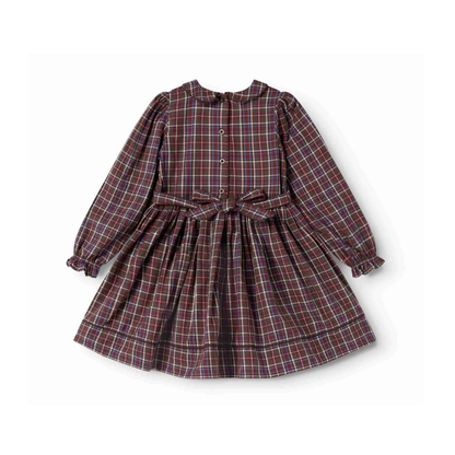 Marmar Chocolate Check Darcel Long Sleeve Dress