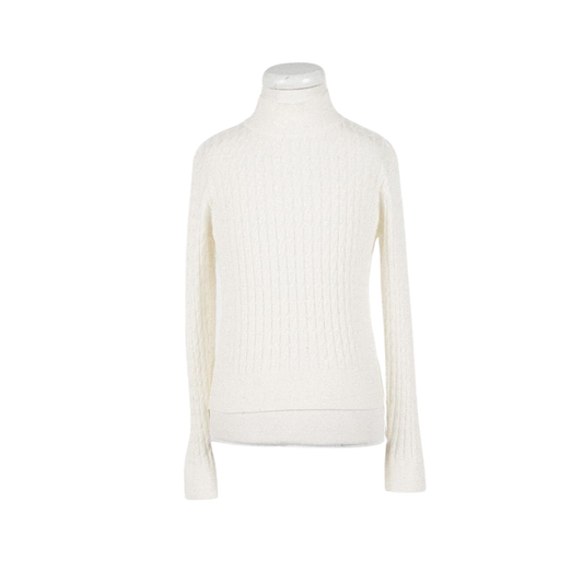Twinset Snow White Long Sleeve Long Sleeve Knit Turtleneck