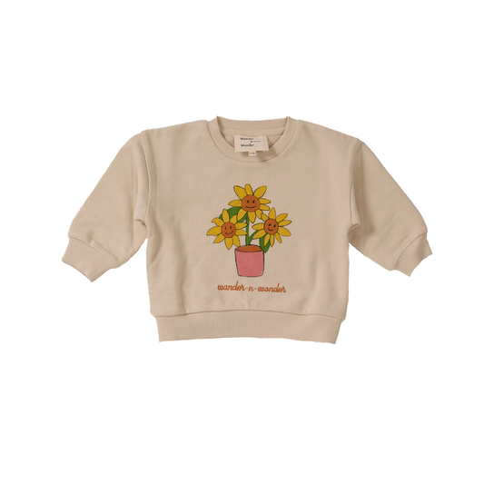 Wander & Wonder Oat Sunflower Sweatshirt