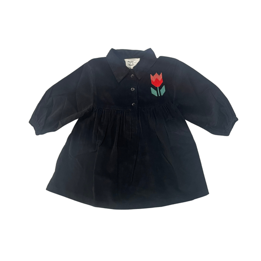 Wander & Wonder Black Lotte Corduroy Dress