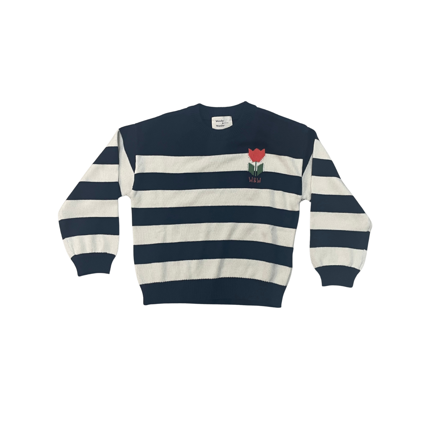 Wander & Wonder Navy Stripe Sweater