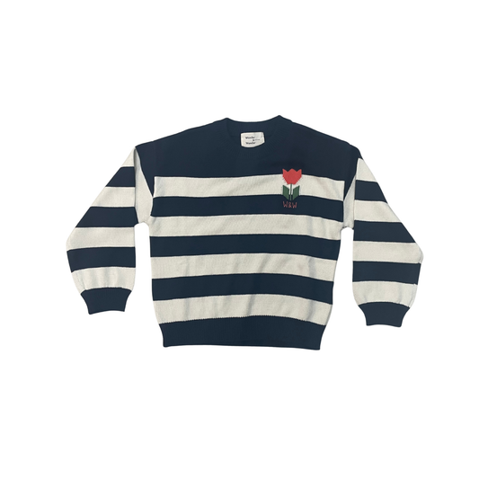 Wander & Wonder Navy Stripe Sweater