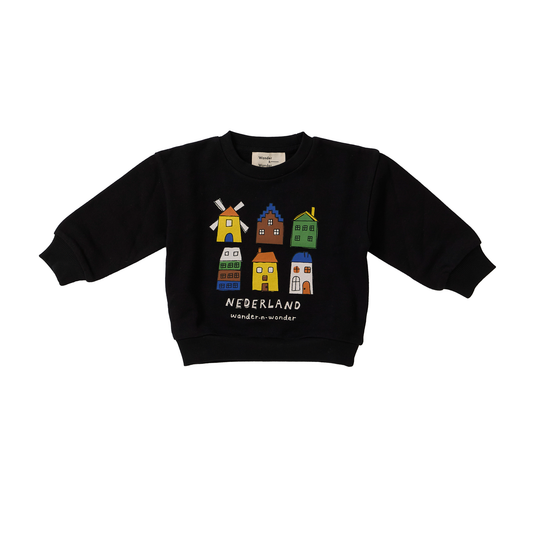 Wander & Wonder Black Nederland Sweatshirt