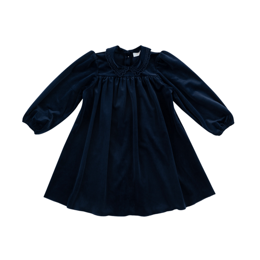 Kipp Navy Nola Velvet Dress