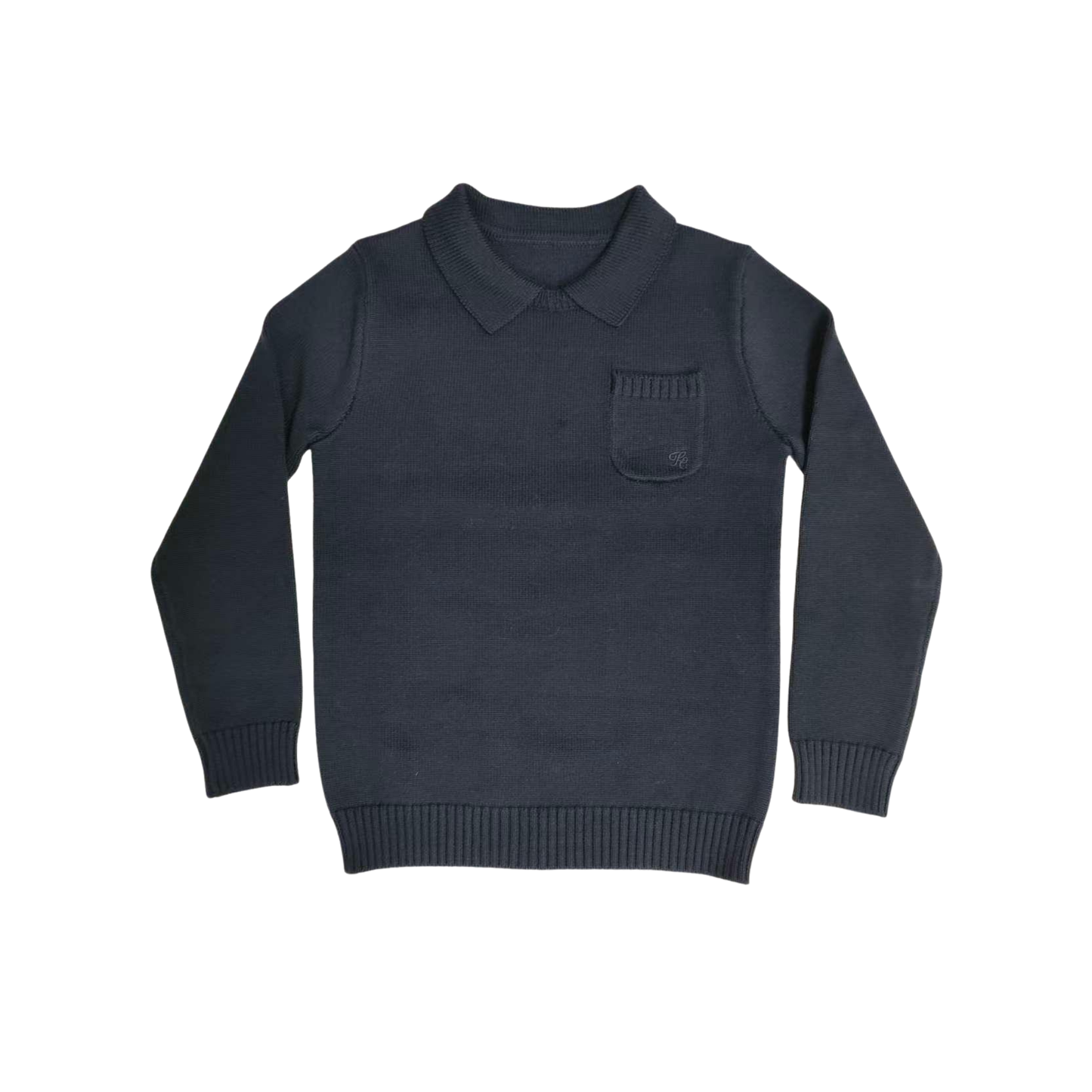 Kipp Navy Franck Collar Sweater