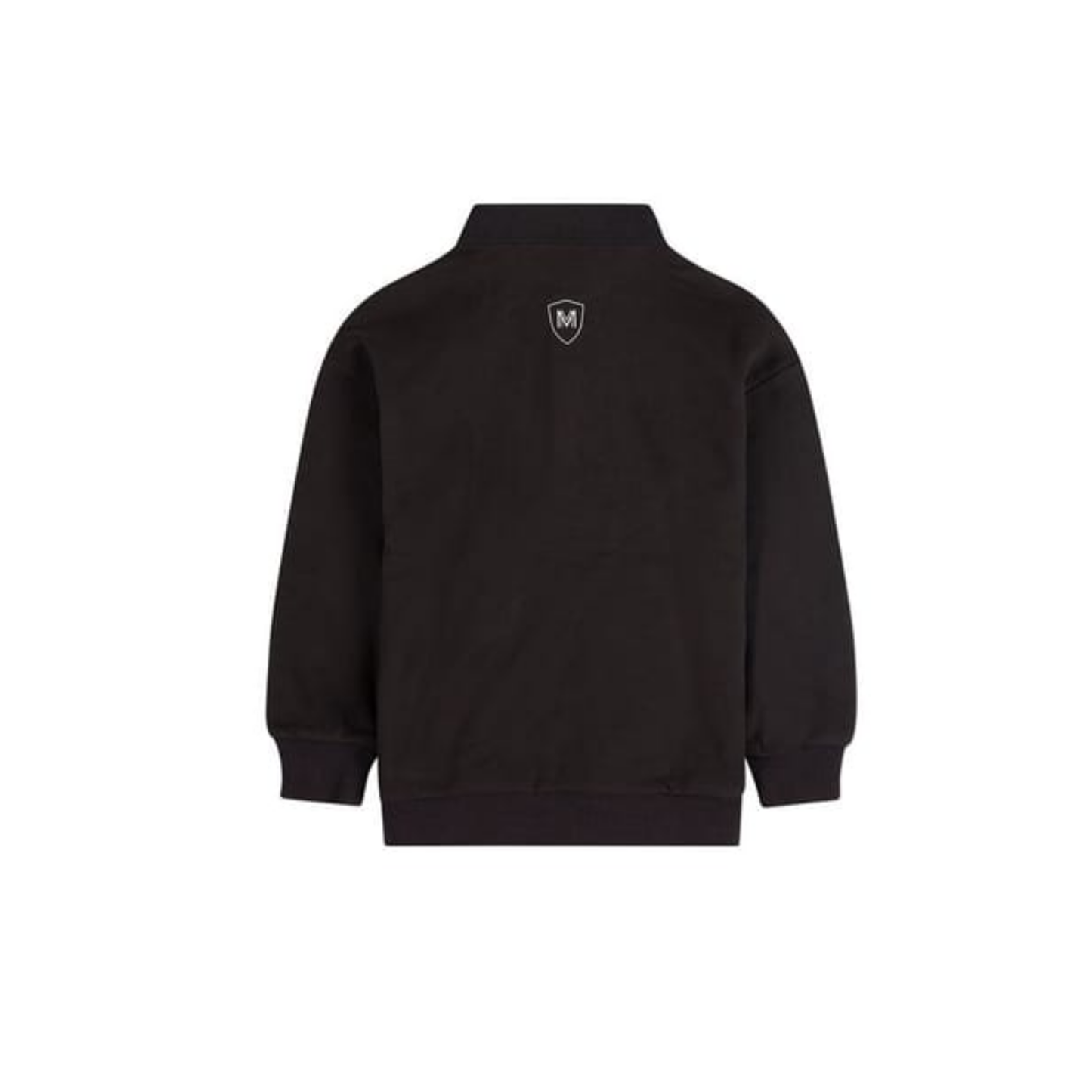 Memoi Black Boys Long Sleeve Polo Sweatshirt