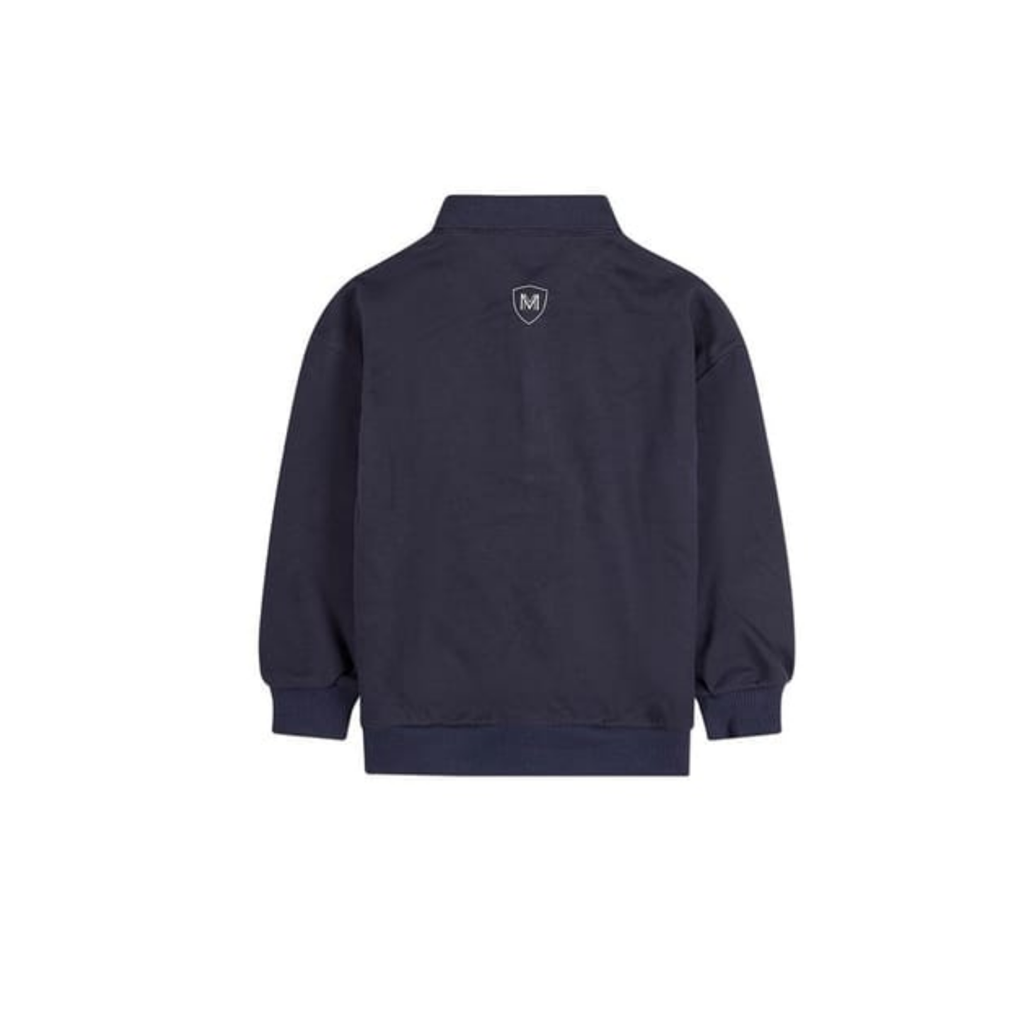 Memoi Midnight Navy Boys Long Sleeve Polo Sweatshirt