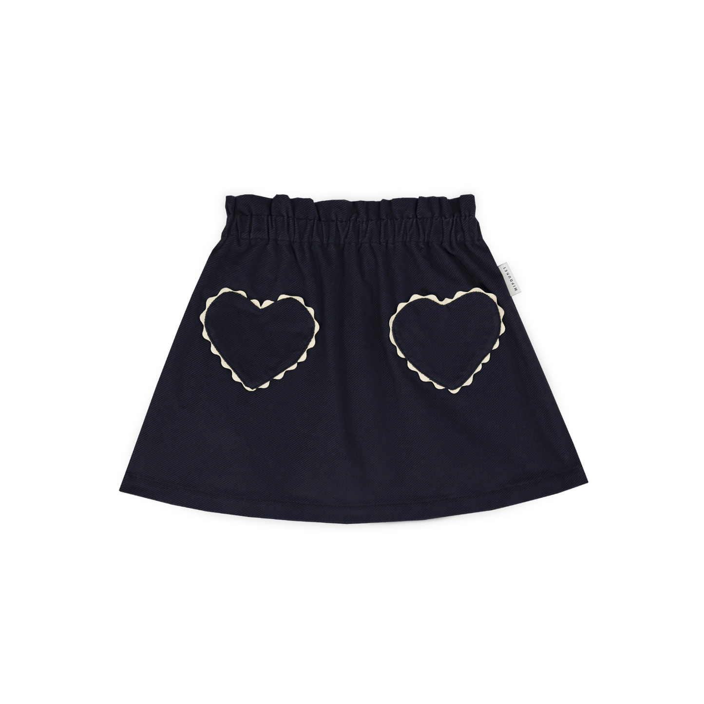 Mipounet Blue Clotilde Heart Velvet Skirt