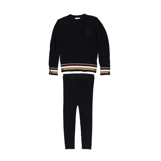 Motu Boys Midnight Multi Wells Knit Leggings Set