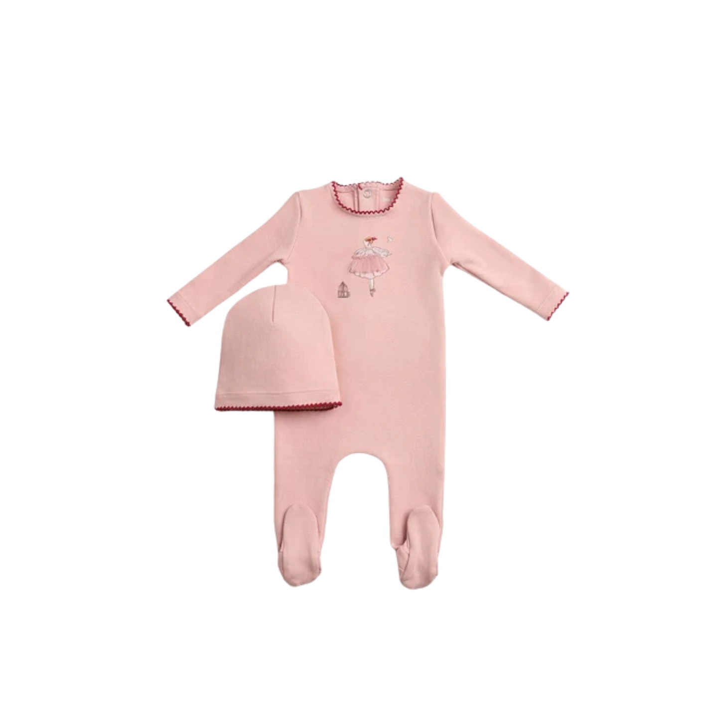 Bee And Dee Caramel Kids In Sketch Footie With Beanie