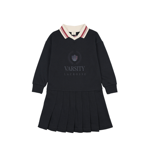 Analogie Navy/Green Fan Club Dress