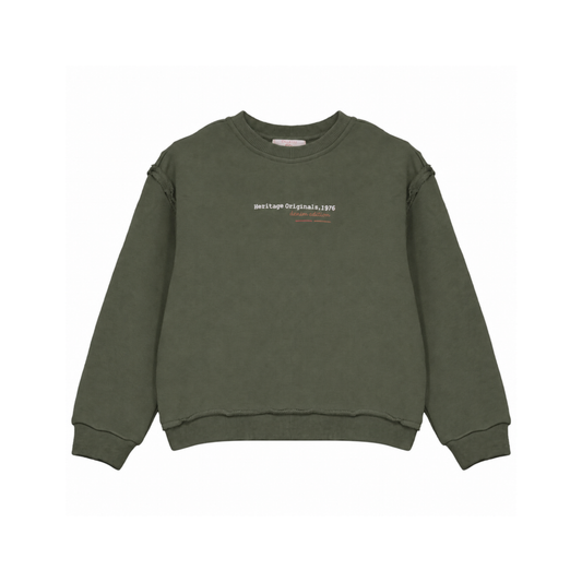 Calla Lili Green Heritage Sweatshirt