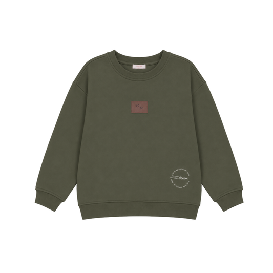 Calla Lili Green Stamp Sweatshirt