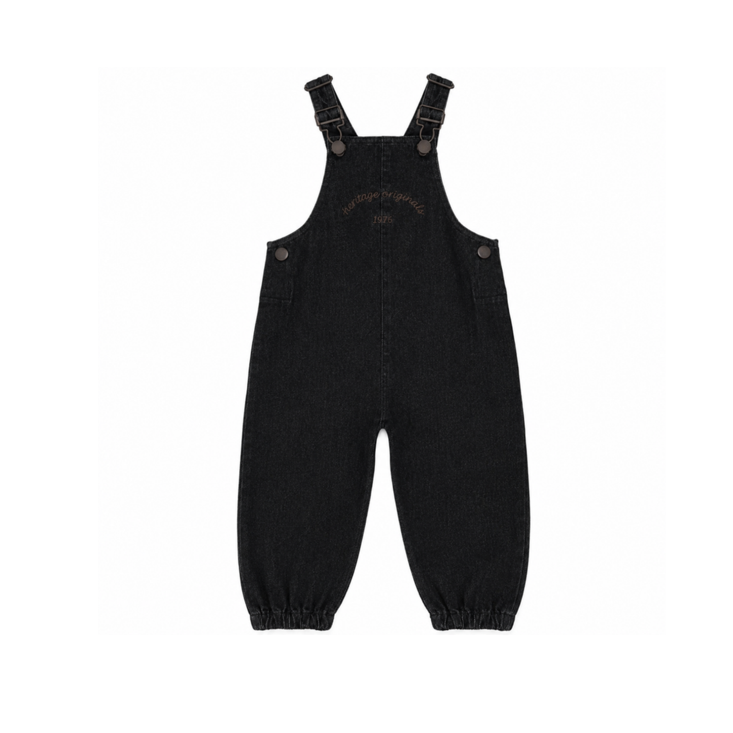 Calla Lili Black Denim Overall