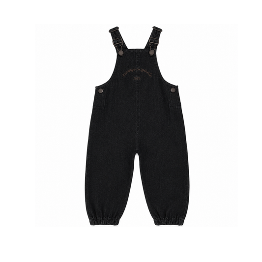 Calla Lili Black Denim Overall