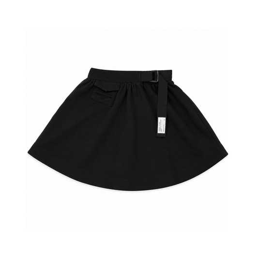Calla Lili Black Sweat Skirt
