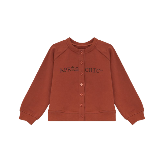 Calla Lili Rust Sweat Cardigan
