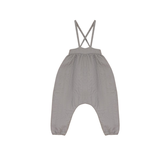 Calla Lili Taupe Quilted Overall