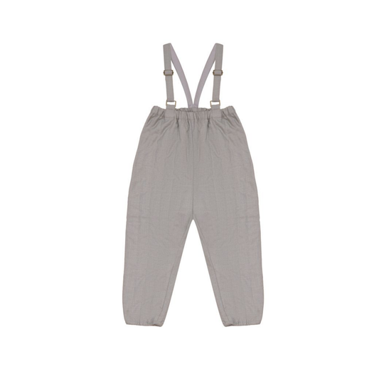 Calla Lili Taupe Quilted Overall