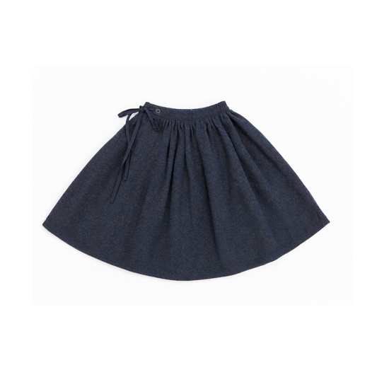 Calla Lili Blue Wrap Skirt