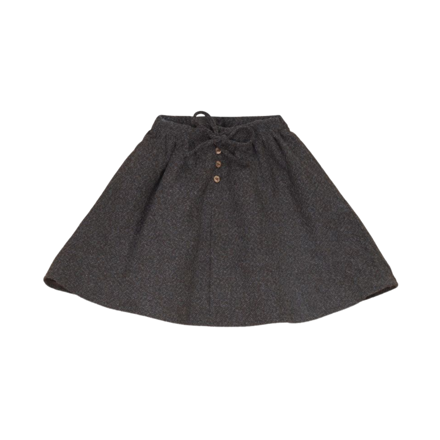 Calla Lili Grey/Brown Tweed Skirt With Draw String