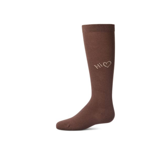 Memoi Brown HI! Knee High