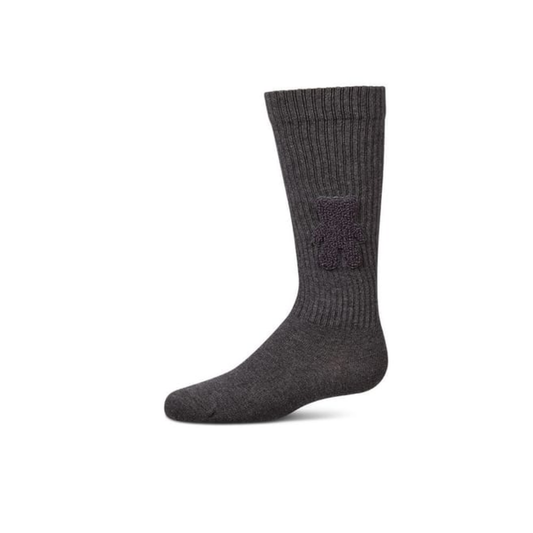 Memoi Charcoal Gray Cozy Cub Knee High
