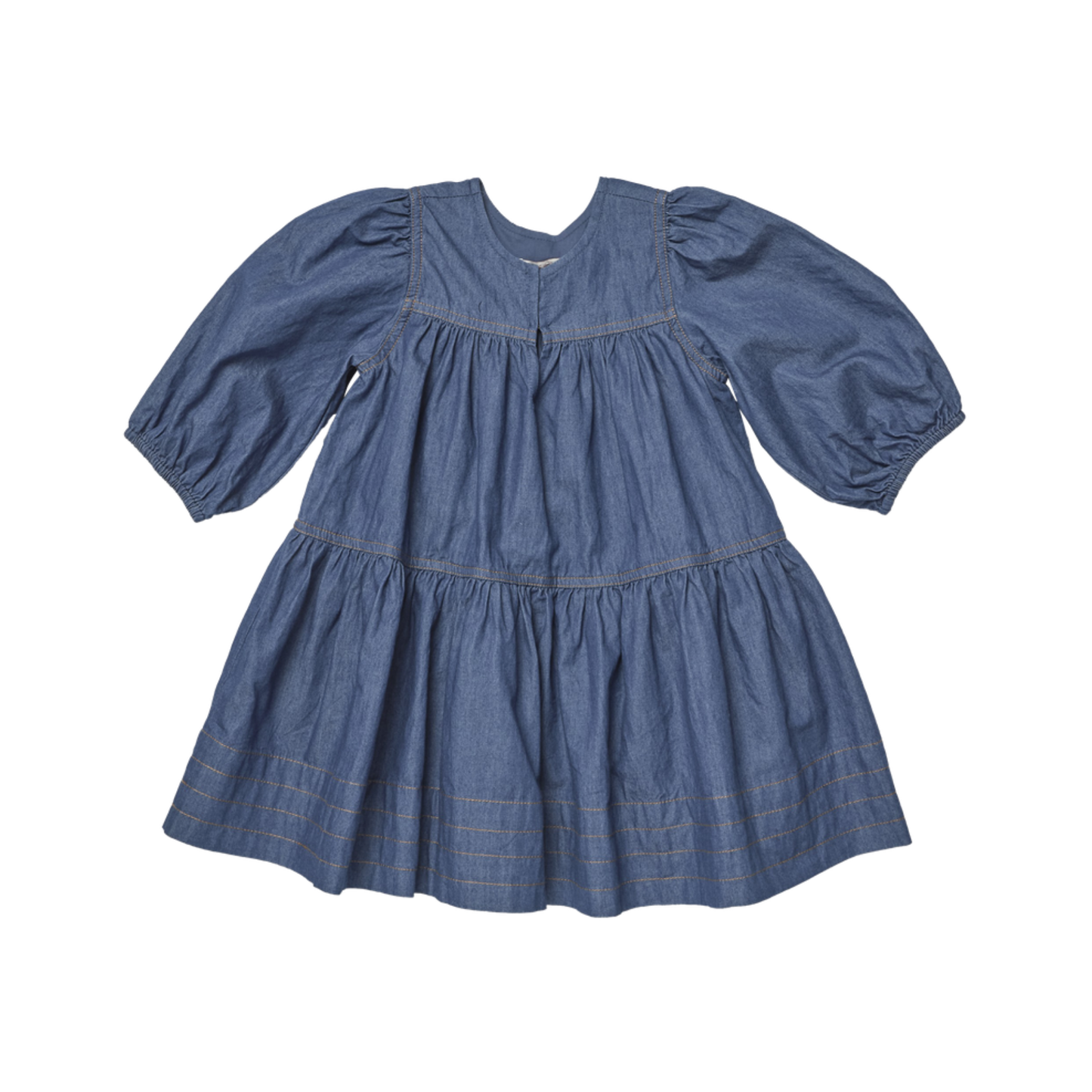 Pink Chicken Chambray Sawyer Dress