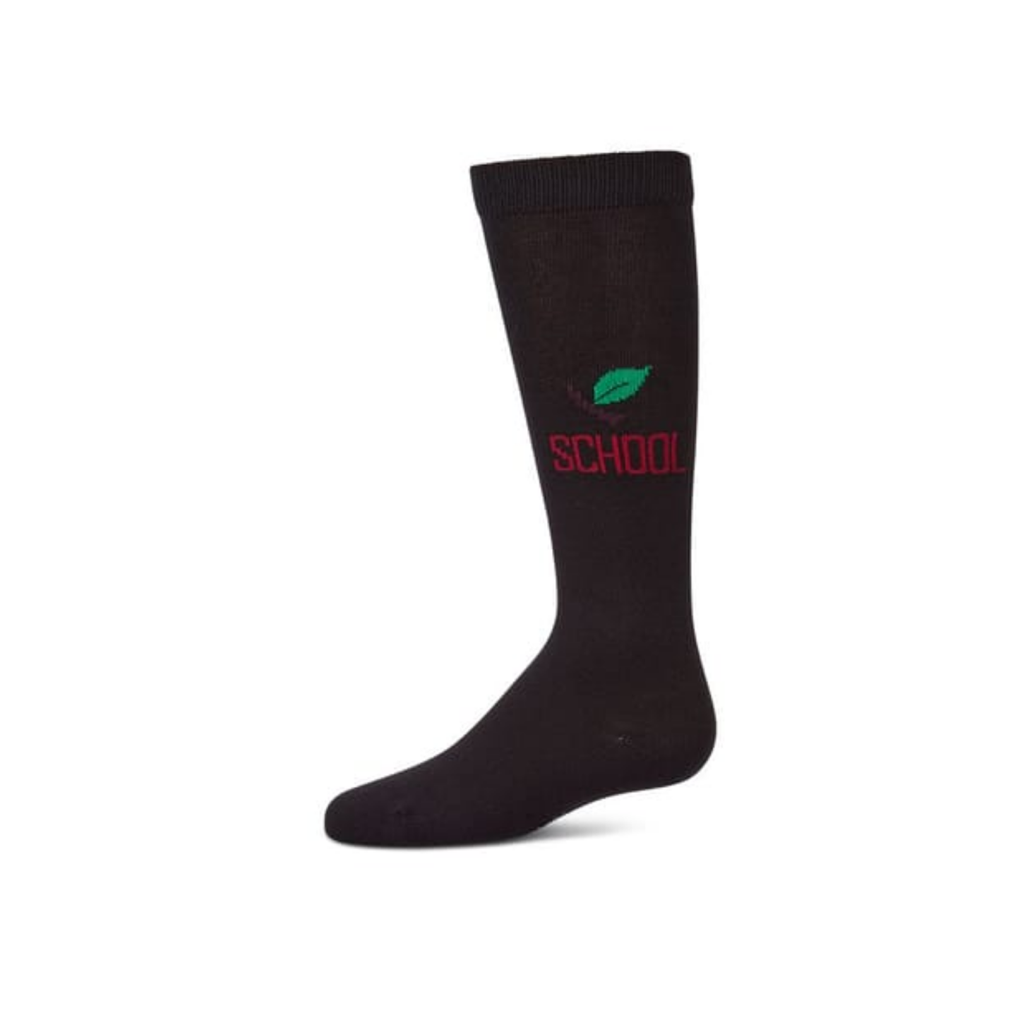Memoi Black School Knee High