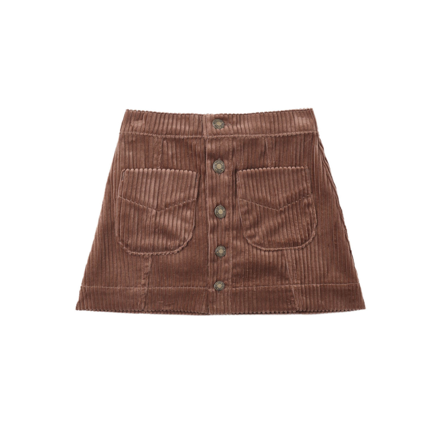 Rylee+Cru Mulberry Denver Button-Down Skirt