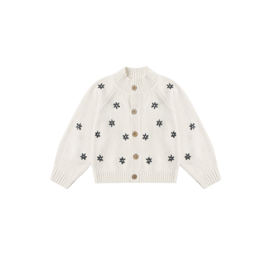 Rylee+Cru Natural Tulip Long Sleeve Cardigan