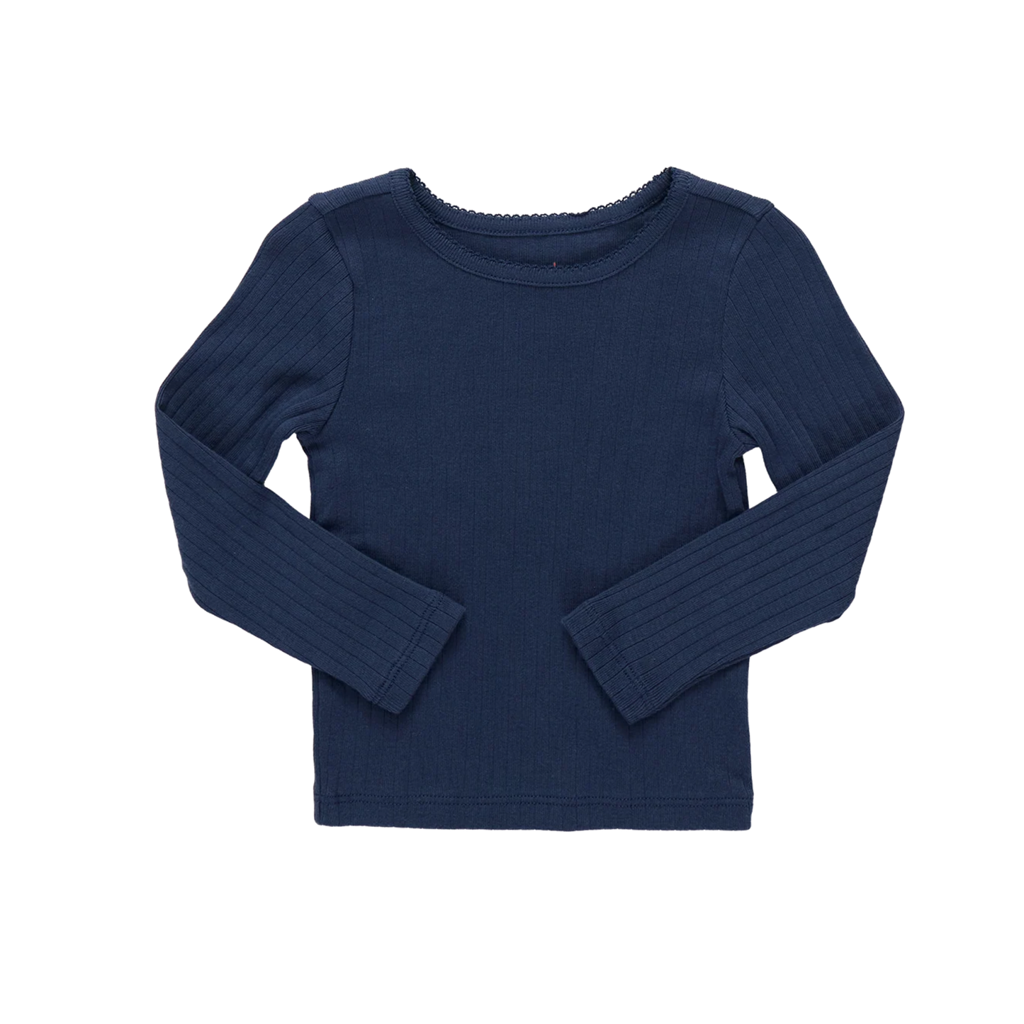 Coop Kids Navy Seesaw Rib Long Sleeve Shirt