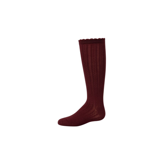 Zubii 29 Burgundy Linear Texture Knee
