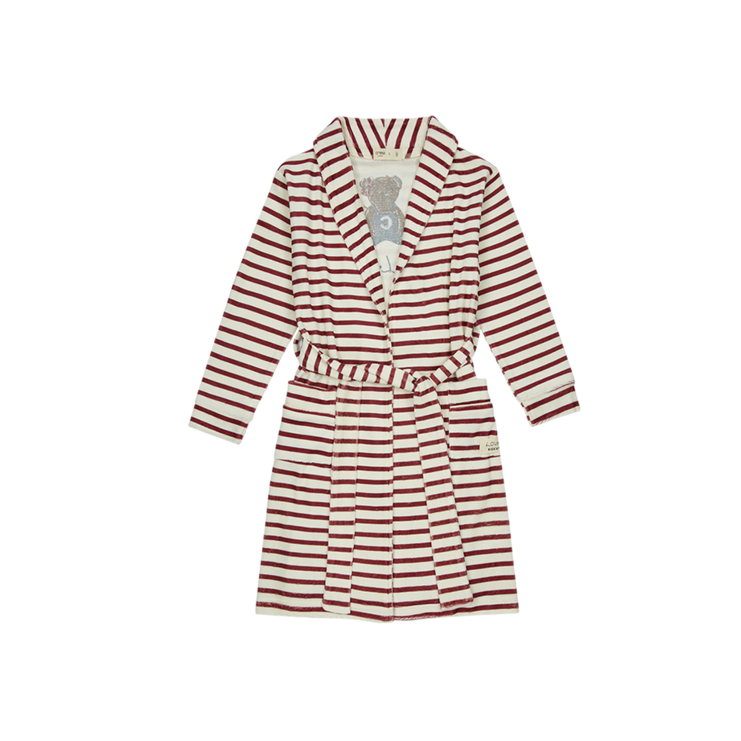 Crew Lounge Maroon Teddy Lounge Robe
