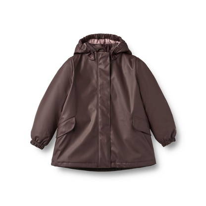 Wheat Chocolate Plum Rika Thermo Rain Jacket