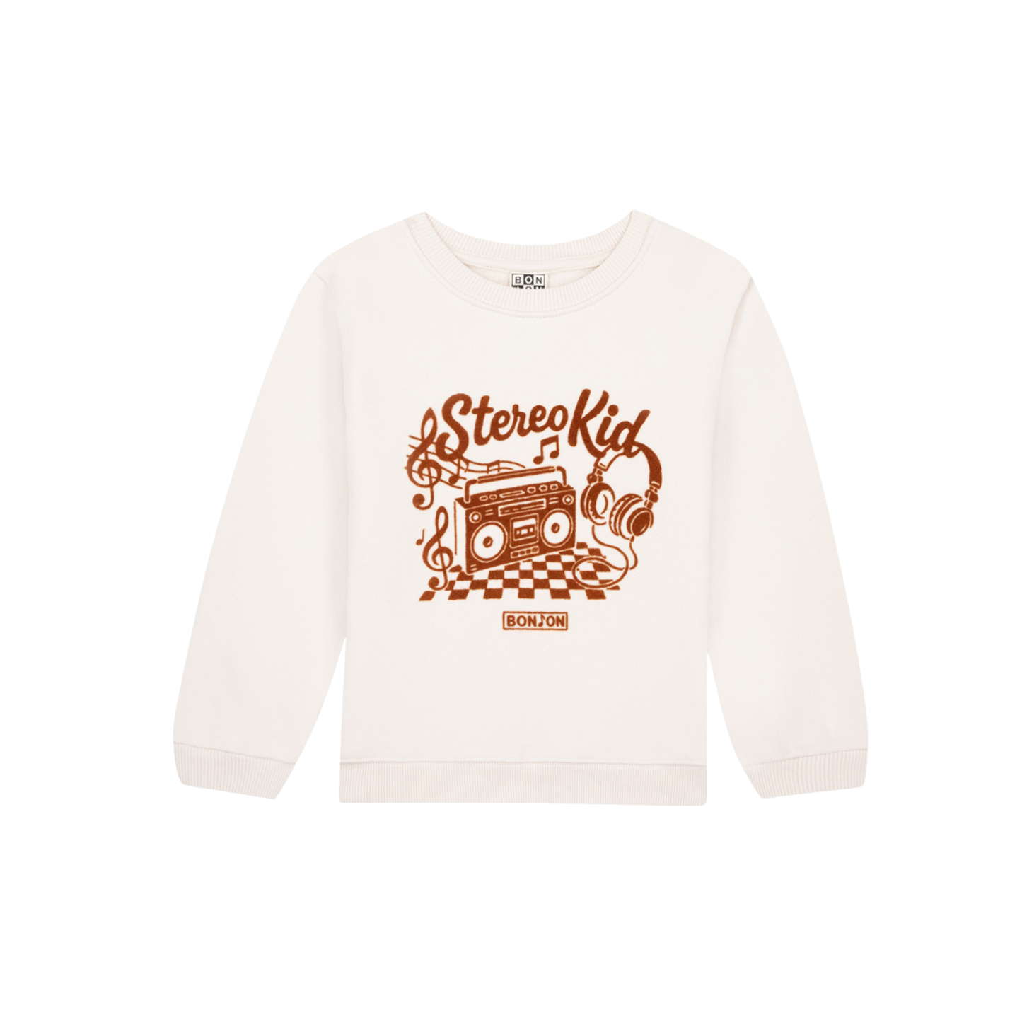 Bonton Milk Stereo Kids Long Sleeve Sweatshirt