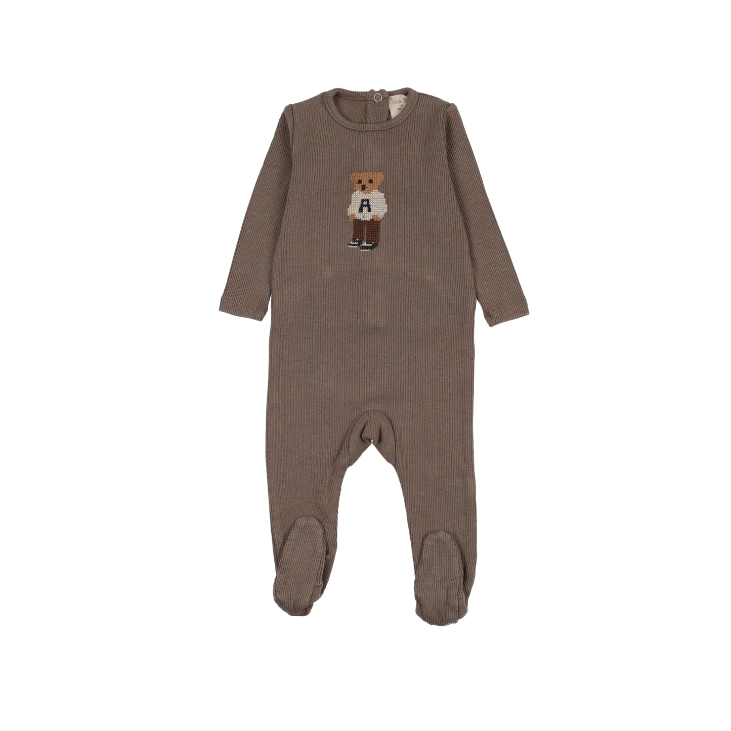 Analogie Washed Brown Bear Footie