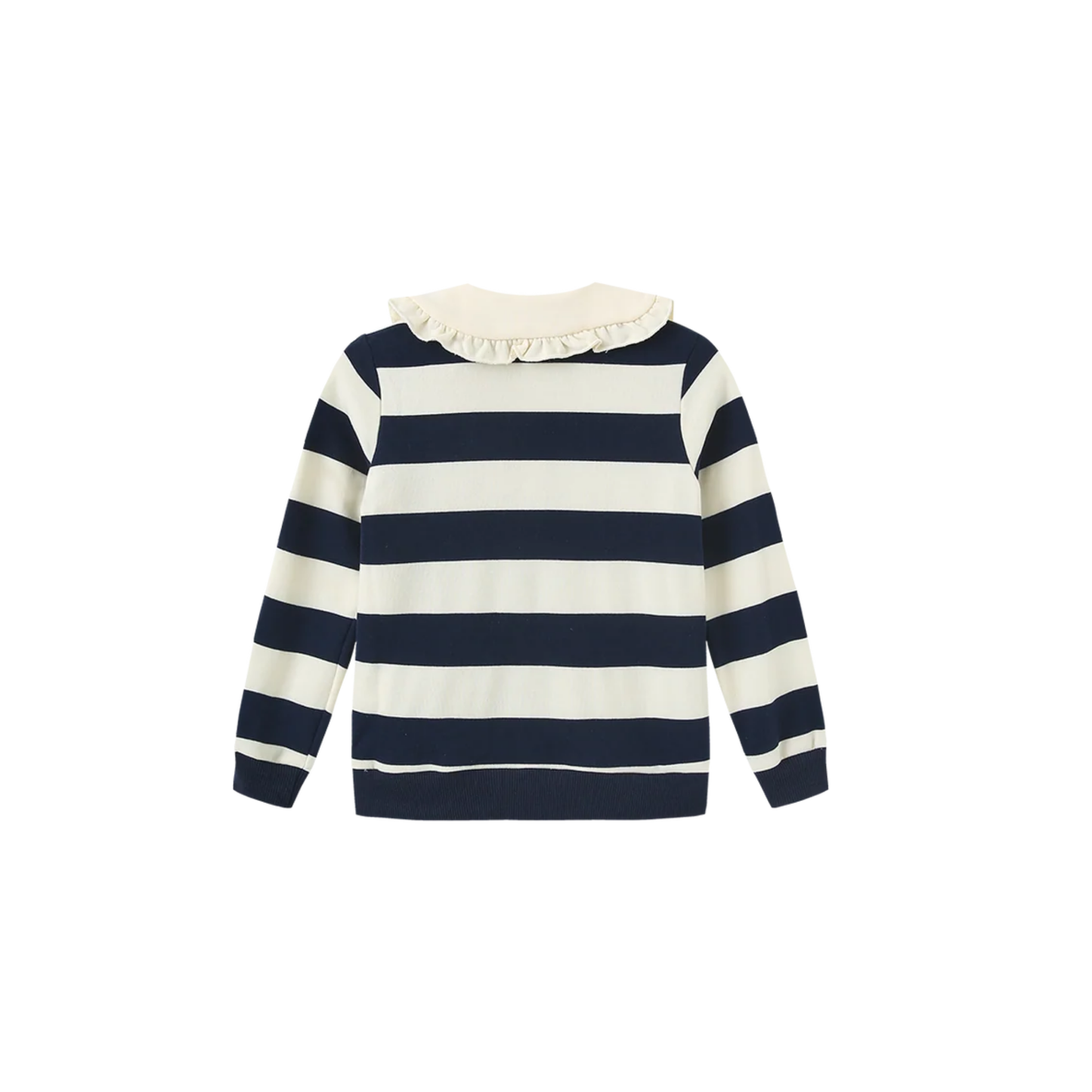 Phil And Phoebe Navy/White Trill Striped Sweatshirt