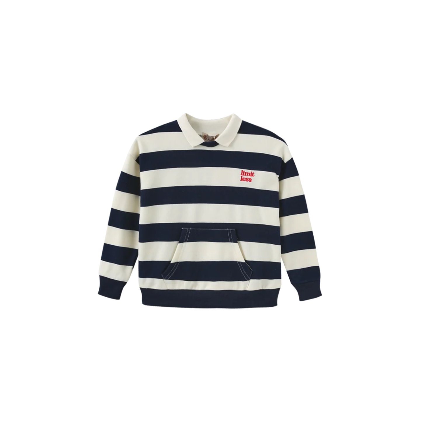 Phil And Phoebe Navy/White Trill Striped Polo