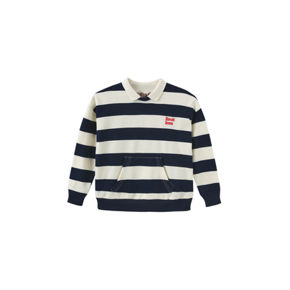 Phil And Phoebe Navy/White Trill Striped Polo