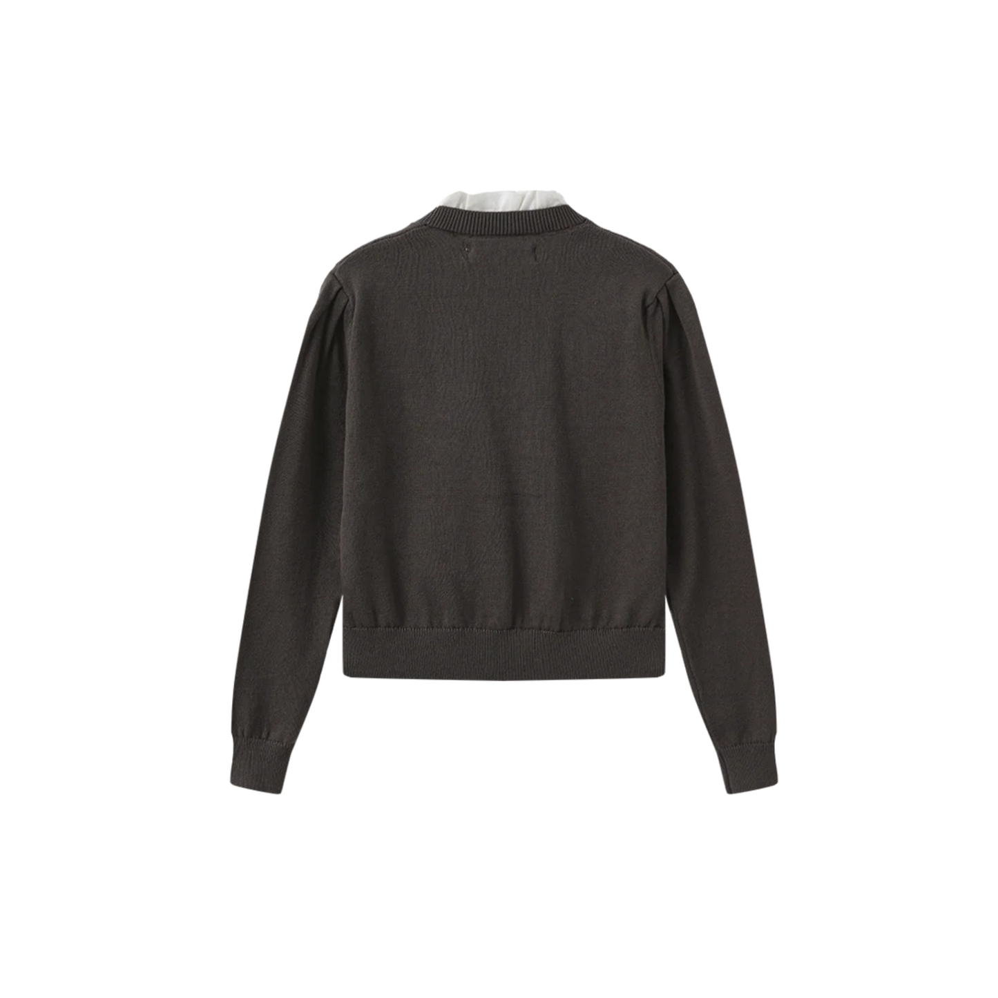 Papillon Charcoal Paige Embroidered Floral Sweater