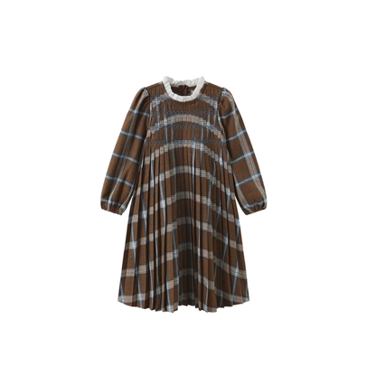 One Child Plaid Palli Plaid Dress